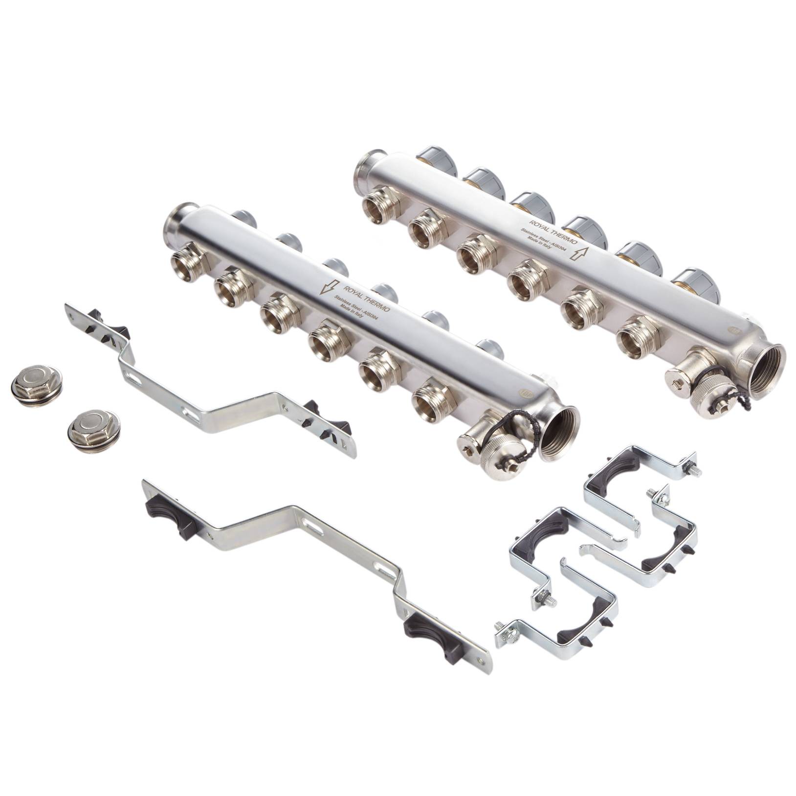 Коллектор нерж. в сборе универсальный 1quot; ВР-3/4quot; НР, 10 выходов — изображение 3